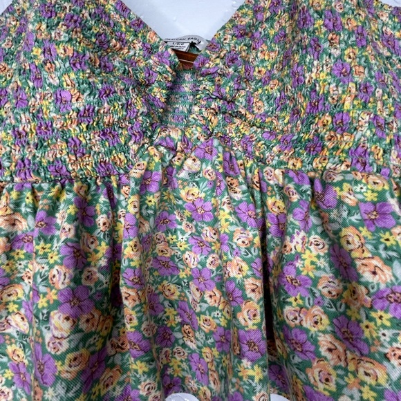 American Eagle Outfitters Multicolor Floral Camisole with Ring in center size L - Picture 4 of 4